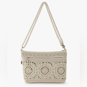 The Sak - Elegant Cream Crochet Shoulder Bag